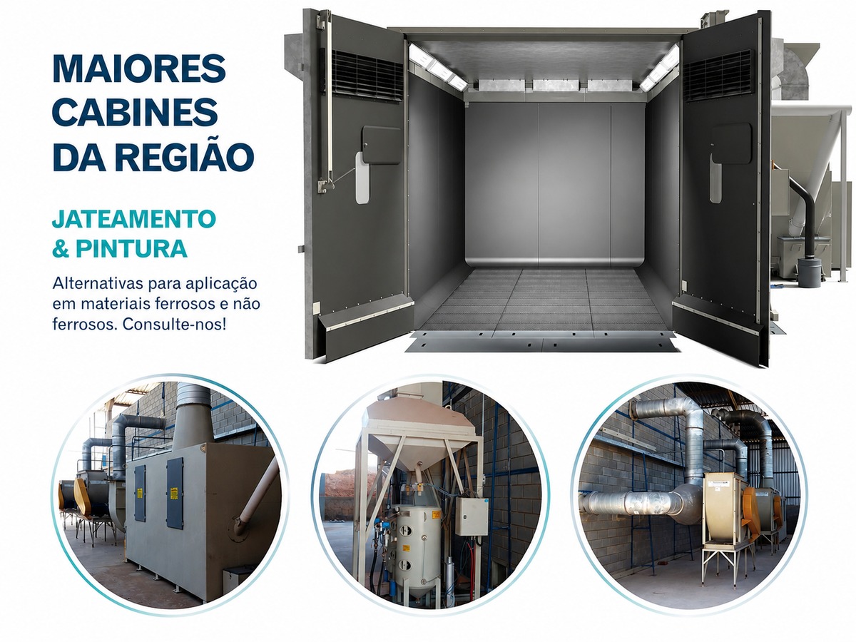 Jateamento e Pintura em Cabine